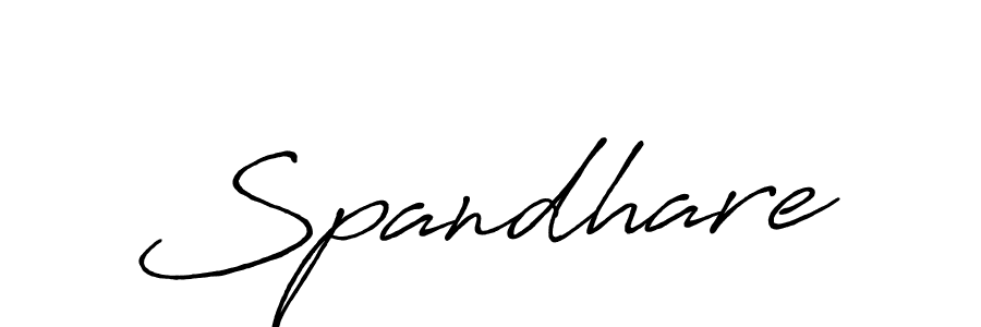 How to make Spandhare name signature. Use Antro_Vectra_Bolder style for creating short signs online. This is the latest handwritten sign. Spandhare signature style 7 images and pictures png