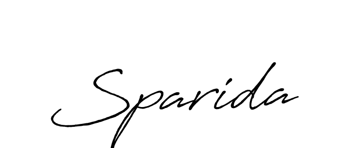 How to make Sparida signature? Antro_Vectra_Bolder is a professional autograph style. Create handwritten signature for Sparida name. Sparida signature style 7 images and pictures png