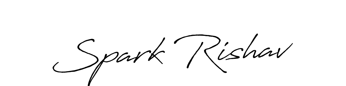 Create a beautiful signature design for name Spark Rishav. With this signature (Antro_Vectra_Bolder) fonts, you can make a handwritten signature for free. Spark Rishav signature style 7 images and pictures png