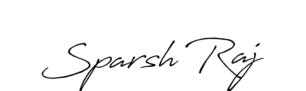 Design your own signature with our free online signature maker. With this signature software, you can create a handwritten (Antro_Vectra_Bolder) signature for name Sparsh Raj. Sparsh Raj signature style 7 images and pictures png