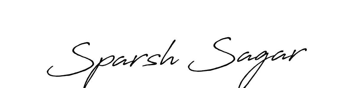 Also we have Sparsh Sagar name is the best signature style. Create professional handwritten signature collection using Antro_Vectra_Bolder autograph style. Sparsh Sagar signature style 7 images and pictures png