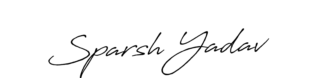 Here are the top 10 professional signature styles for the name Sparsh Yadav. These are the best autograph styles you can use for your name. Sparsh Yadav signature style 7 images and pictures png