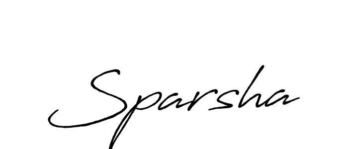 Design your own signature with our free online signature maker. With this signature software, you can create a handwritten (Antro_Vectra_Bolder) signature for name Sparsha. Sparsha signature style 7 images and pictures png