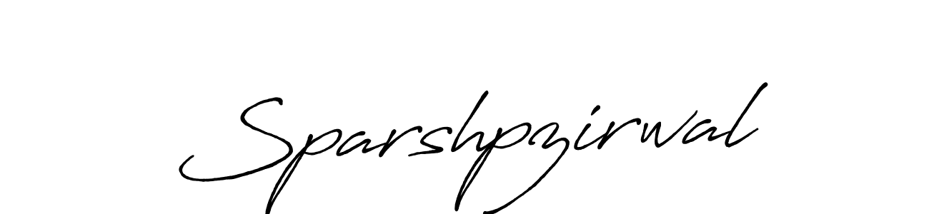 Sparshpzirwal stylish signature style. Best Handwritten Sign (Antro_Vectra_Bolder) for my name. Handwritten Signature Collection Ideas for my name Sparshpzirwal. Sparshpzirwal signature style 7 images and pictures png