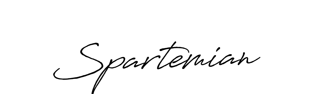 Design your own signature with our free online signature maker. With this signature software, you can create a handwritten (Antro_Vectra_Bolder) signature for name Spartemian. Spartemian signature style 7 images and pictures png