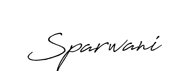 Design your own signature with our free online signature maker. With this signature software, you can create a handwritten (Antro_Vectra_Bolder) signature for name Sparwani. Sparwani signature style 7 images and pictures png