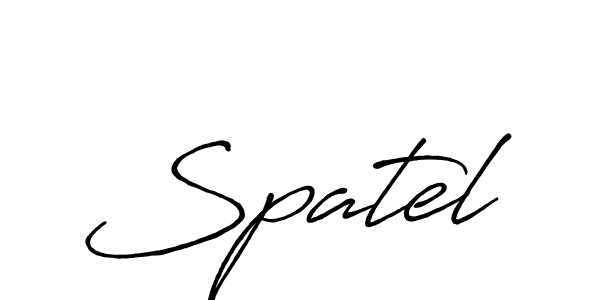 Once you've used our free online signature maker to create your best signature Antro_Vectra_Bolder style, it's time to enjoy all of the benefits that Spatel name signing documents. Spatel signature style 7 images and pictures png