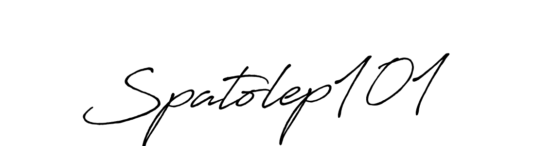 It looks lik you need a new signature style for name Spatolep101. Design unique handwritten (Antro_Vectra_Bolder) signature with our free signature maker in just a few clicks. Spatolep101 signature style 7 images and pictures png