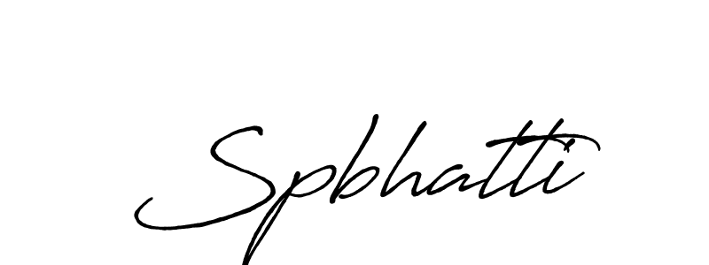 Spbhatti stylish signature style. Best Handwritten Sign (Antro_Vectra_Bolder) for my name. Handwritten Signature Collection Ideas for my name Spbhatti. Spbhatti signature style 7 images and pictures png