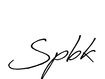 Create a beautiful signature design for name Spbk. With this signature (Antro_Vectra_Bolder) fonts, you can make a handwritten signature for free. Spbk signature style 7 images and pictures png