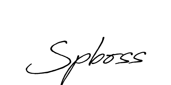 Once you've used our free online signature maker to create your best signature Antro_Vectra_Bolder style, it's time to enjoy all of the benefits that Spboss name signing documents. Spboss signature style 7 images and pictures png