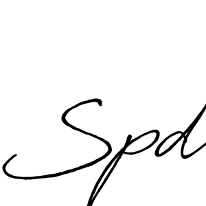 Create a beautiful signature design for name Spd. With this signature (Antro_Vectra_Bolder) fonts, you can make a handwritten signature for free. Spd signature style 7 images and pictures png