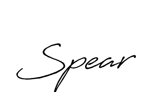 It looks lik you need a new signature style for name Spear. Design unique handwritten (Antro_Vectra_Bolder) signature with our free signature maker in just a few clicks. Spear signature style 7 images and pictures png