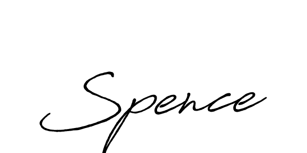 How to make Spence name signature. Use Antro_Vectra_Bolder style for creating short signs online. This is the latest handwritten sign. Spence signature style 7 images and pictures png