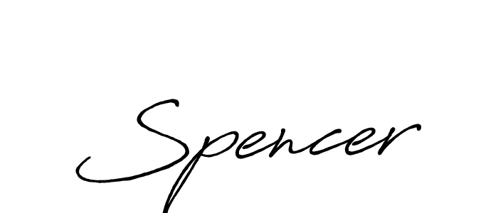 How to make Spencer name signature. Use Antro_Vectra_Bolder style for creating short signs online. This is the latest handwritten sign. Spencer signature style 7 images and pictures png