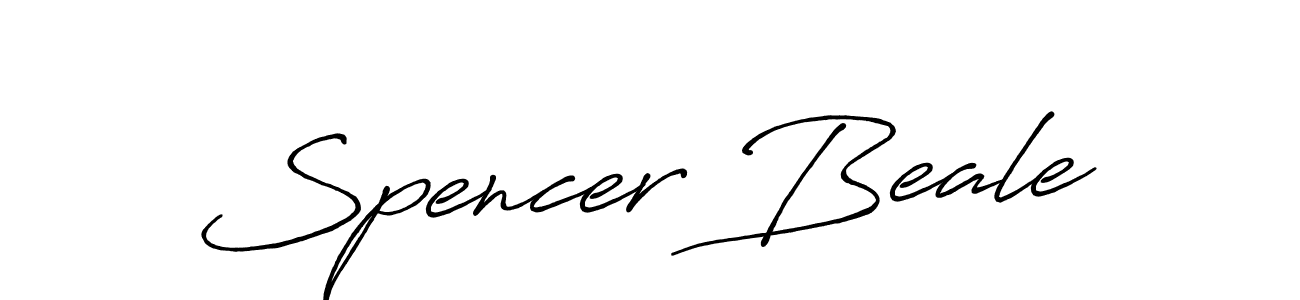 Create a beautiful signature design for name Spencer Beale. With this signature (Antro_Vectra_Bolder) fonts, you can make a handwritten signature for free. Spencer Beale signature style 7 images and pictures png