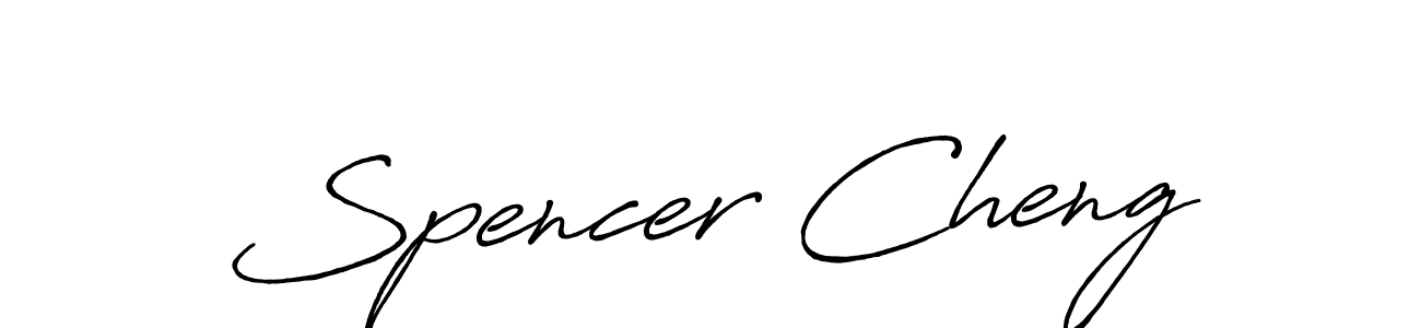 Antro_Vectra_Bolder is a professional signature style that is perfect for those who want to add a touch of class to their signature. It is also a great choice for those who want to make their signature more unique. Get Spencer Cheng name to fancy signature for free. Spencer Cheng signature style 7 images and pictures png