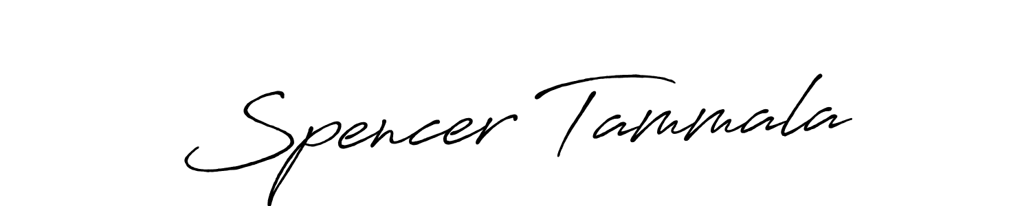 Spencer Tammala stylish signature style. Best Handwritten Sign (Antro_Vectra_Bolder) for my name. Handwritten Signature Collection Ideas for my name Spencer Tammala. Spencer Tammala signature style 7 images and pictures png