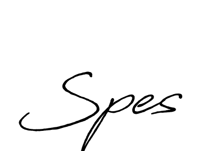 Create a beautiful signature design for name Spes. With this signature (Antro_Vectra_Bolder) fonts, you can make a handwritten signature for free. Spes signature style 7 images and pictures png