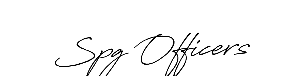 Use a signature maker to create a handwritten signature online. With this signature software, you can design (Antro_Vectra_Bolder) your own signature for name Spg Officers. Spg Officers signature style 7 images and pictures png