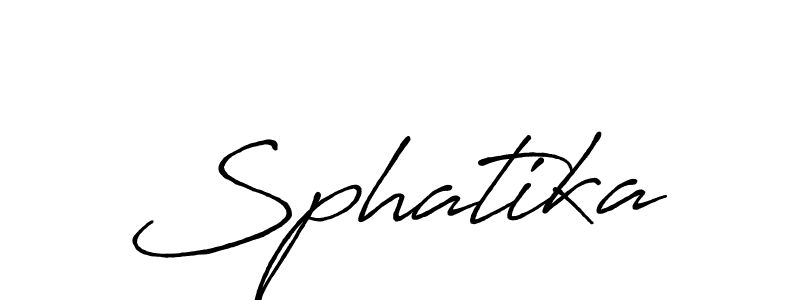 Use a signature maker to create a handwritten signature online. With this signature software, you can design (Antro_Vectra_Bolder) your own signature for name Sphatika. Sphatika signature style 7 images and pictures png