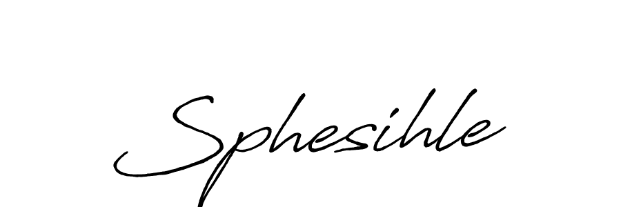 Antro_Vectra_Bolder is a professional signature style that is perfect for those who want to add a touch of class to their signature. It is also a great choice for those who want to make their signature more unique. Get Sphesihle name to fancy signature for free. Sphesihle signature style 7 images and pictures png