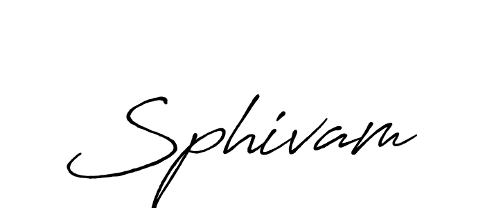 Create a beautiful signature design for name Sphivam. With this signature (Antro_Vectra_Bolder) fonts, you can make a handwritten signature for free. Sphivam signature style 7 images and pictures png