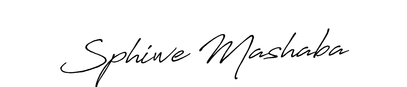 Also we have Sphiwe Mashaba name is the best signature style. Create professional handwritten signature collection using Antro_Vectra_Bolder autograph style. Sphiwe Mashaba signature style 7 images and pictures png