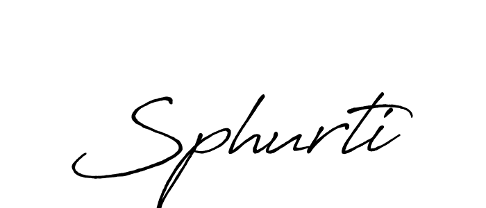 Create a beautiful signature design for name Sphurti. With this signature (Antro_Vectra_Bolder) fonts, you can make a handwritten signature for free. Sphurti signature style 7 images and pictures png