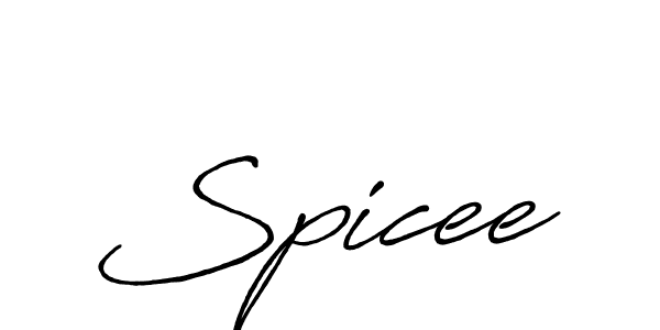 The best way (Antro_Vectra_Bolder) to make a short signature is to pick only two or three words in your name. The name Spicee include a total of six letters. For converting this name. Spicee signature style 7 images and pictures png