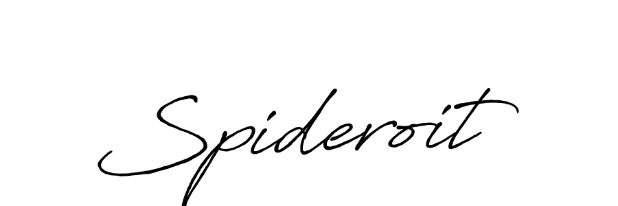 if you are searching for the best signature style for your name Spideroit. so please give up your signature search. here we have designed multiple signature styles  using Antro_Vectra_Bolder. Spideroit signature style 7 images and pictures png