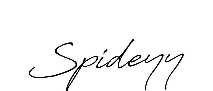 Create a beautiful signature design for name Spideyy. With this signature (Antro_Vectra_Bolder) fonts, you can make a handwritten signature for free. Spideyy signature style 7 images and pictures png
