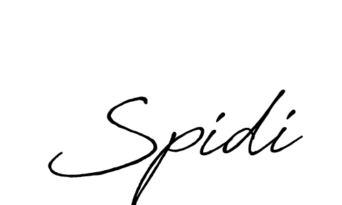 How to make Spidi name signature. Use Antro_Vectra_Bolder style for creating short signs online. This is the latest handwritten sign. Spidi signature style 7 images and pictures png