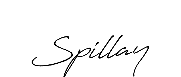 Spillay stylish signature style. Best Handwritten Sign (Antro_Vectra_Bolder) for my name. Handwritten Signature Collection Ideas for my name Spillay. Spillay signature style 7 images and pictures png