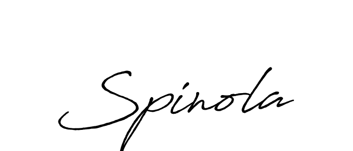 Spinola stylish signature style. Best Handwritten Sign (Antro_Vectra_Bolder) for my name. Handwritten Signature Collection Ideas for my name Spinola. Spinola signature style 7 images and pictures png