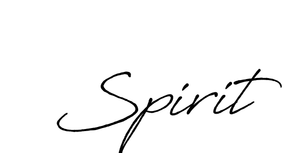 Design your own signature with our free online signature maker. With this signature software, you can create a handwritten (Antro_Vectra_Bolder) signature for name Spirit. Spirit signature style 7 images and pictures png