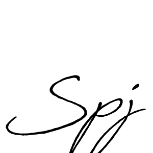 Use a signature maker to create a handwritten signature online. With this signature software, you can design (Antro_Vectra_Bolder) your own signature for name Spj. Spj signature style 7 images and pictures png