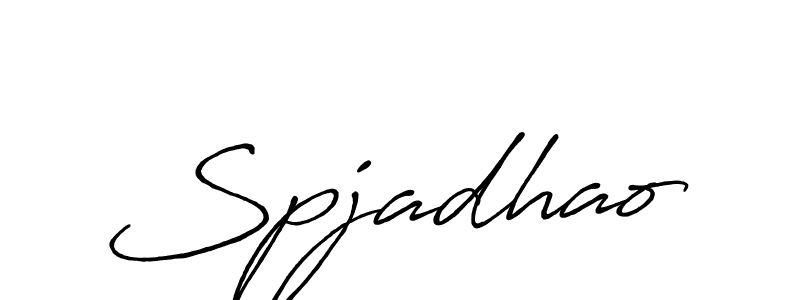 Spjadhao stylish signature style. Best Handwritten Sign (Antro_Vectra_Bolder) for my name. Handwritten Signature Collection Ideas for my name Spjadhao. Spjadhao signature style 7 images and pictures png