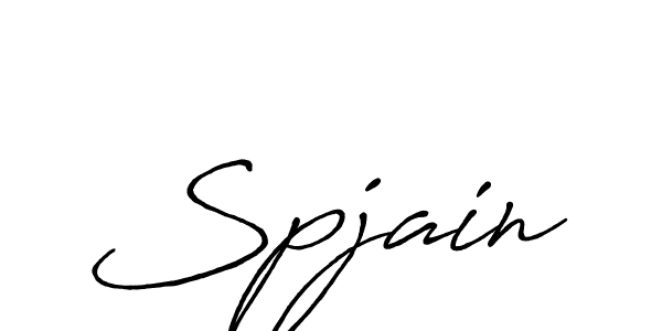 Create a beautiful signature design for name Spjain. With this signature (Antro_Vectra_Bolder) fonts, you can make a handwritten signature for free. Spjain signature style 7 images and pictures png