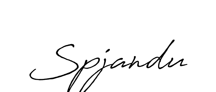 if you are searching for the best signature style for your name Spjandu. so please give up your signature search. here we have designed multiple signature styles  using Antro_Vectra_Bolder. Spjandu signature style 7 images and pictures png