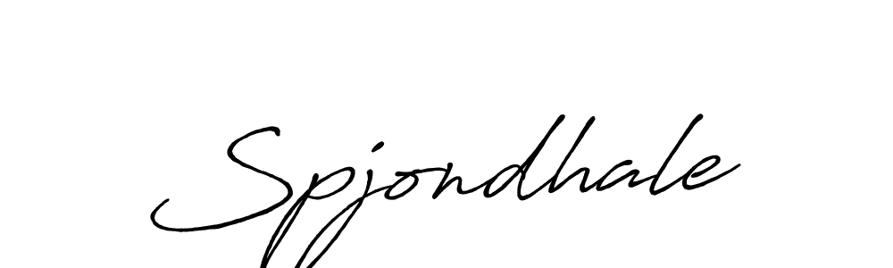 Create a beautiful signature design for name Spjondhale. With this signature (Antro_Vectra_Bolder) fonts, you can make a handwritten signature for free. Spjondhale signature style 7 images and pictures png