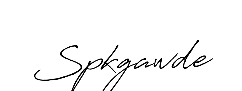 Make a beautiful signature design for name Spkgawde. With this signature (Antro_Vectra_Bolder) style, you can create a handwritten signature for free. Spkgawde signature style 7 images and pictures png