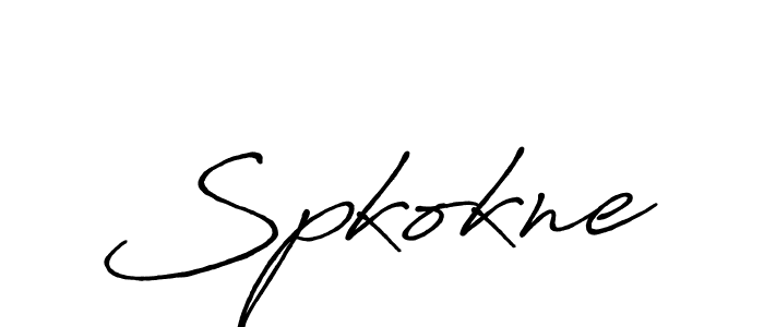 The best way (Antro_Vectra_Bolder) to make a short signature is to pick only two or three words in your name. The name Spkokne include a total of six letters. For converting this name. Spkokne signature style 7 images and pictures png
