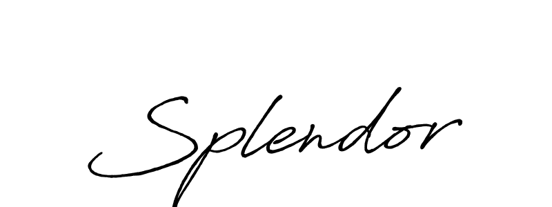 The best way (Antro_Vectra_Bolder) to make a short signature is to pick only two or three words in your name. The name Splendor include a total of six letters. For converting this name. Splendor signature style 7 images and pictures png