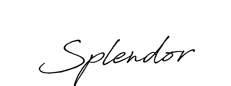 Similarly Antro_Vectra_Bolder is the best handwritten signature design. Signature creator online .You can use it as an online autograph creator for name Splendor. Splendor signature style 7 images and pictures png