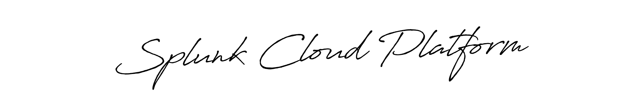 How to make Splunk Cloud Platform name signature. Use Antro_Vectra_Bolder style for creating short signs online. This is the latest handwritten sign. Splunk Cloud Platform signature style 7 images and pictures png