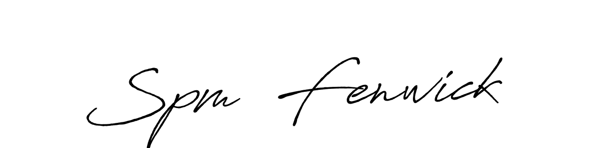 How to make Spm  Fenwick signature? Antro_Vectra_Bolder is a professional autograph style. Create handwritten signature for Spm  Fenwick name. Spm  Fenwick signature style 7 images and pictures png