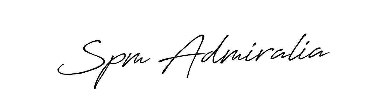 Also You can easily find your signature by using the search form. We will create Spm Admiralia name handwritten signature images for you free of cost using Antro_Vectra_Bolder sign style. Spm Admiralia signature style 7 images and pictures png