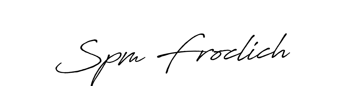 Similarly Antro_Vectra_Bolder is the best handwritten signature design. Signature creator online .You can use it as an online autograph creator for name Spm Froclich. Spm Froclich signature style 7 images and pictures png