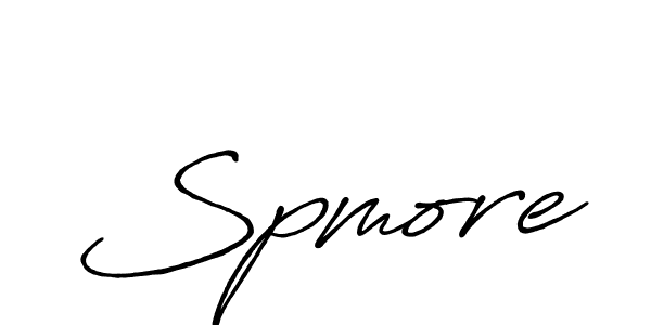 The best way (Antro_Vectra_Bolder) to make a short signature is to pick only two or three words in your name. The name Spmore include a total of six letters. For converting this name. Spmore signature style 7 images and pictures png